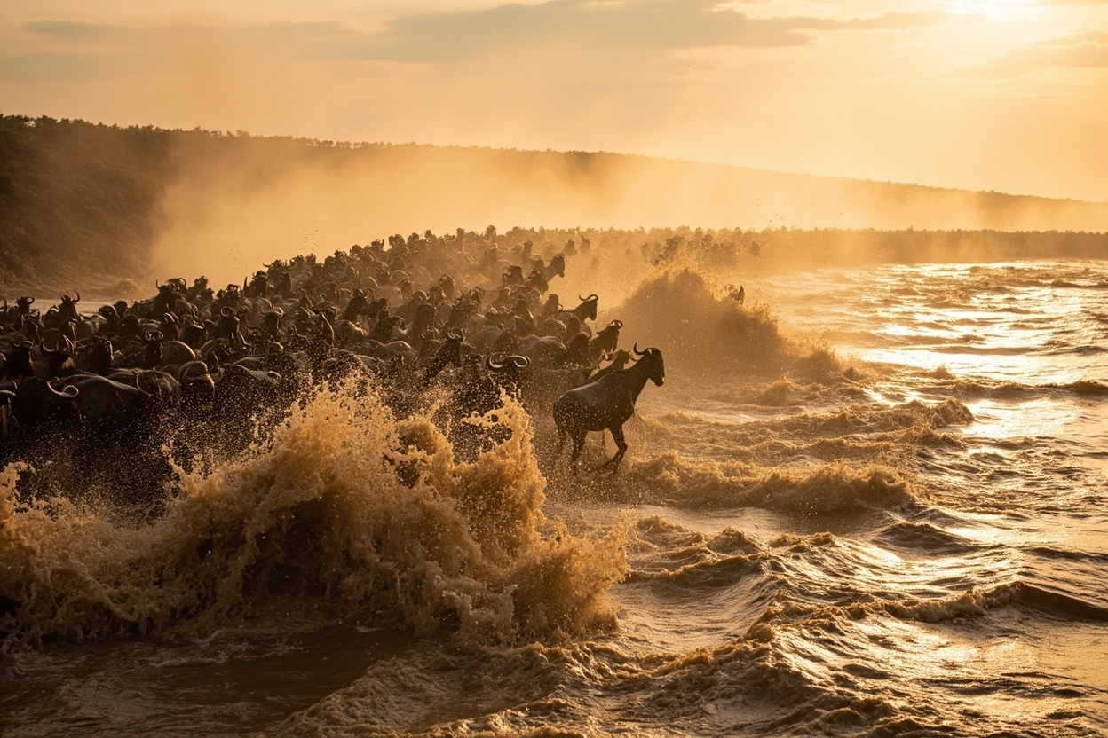 The Great Migration river crossings: a field guide